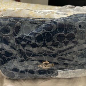 Coach Kailey Denim Signature Shoulder Bag